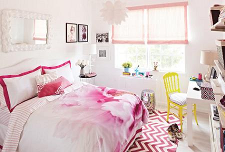 Dormitorio juvenil rosa