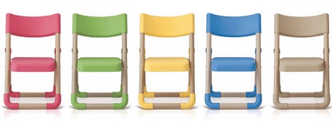 sillas infantiles colores