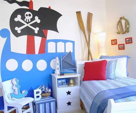 habitacion nino original pirata