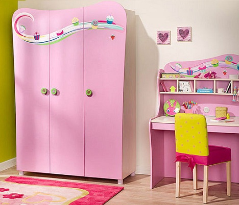 armarios infantiles rosa