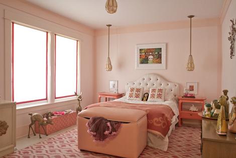 Habitación rosa vintage