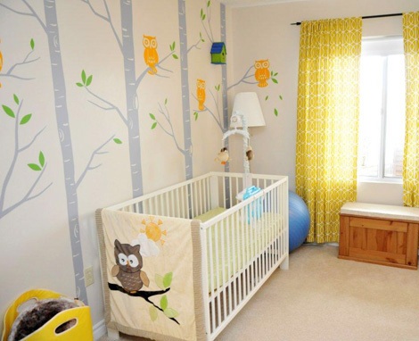 decorar habitación bebé moderna selva