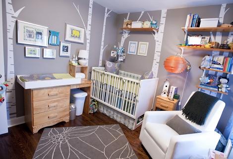 habitacion-bebe-moderna Habitación bebé moderna